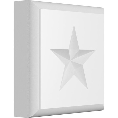 Ekena Millwork Standard Sedgwick Star Rosette With Rounded Edge, 3"W x 3"H x 3/4"P ROSP030X030X075SDG08